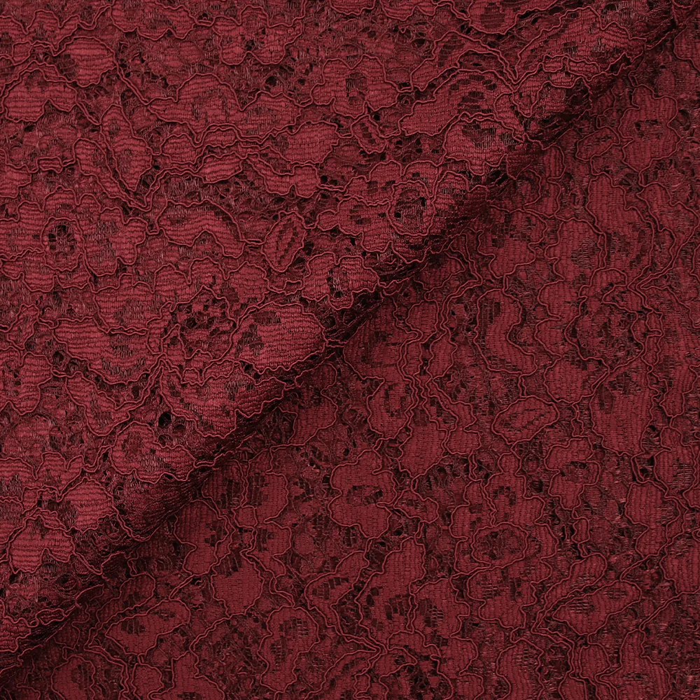Dentelle festonnée Maud bordeaux - Image 6