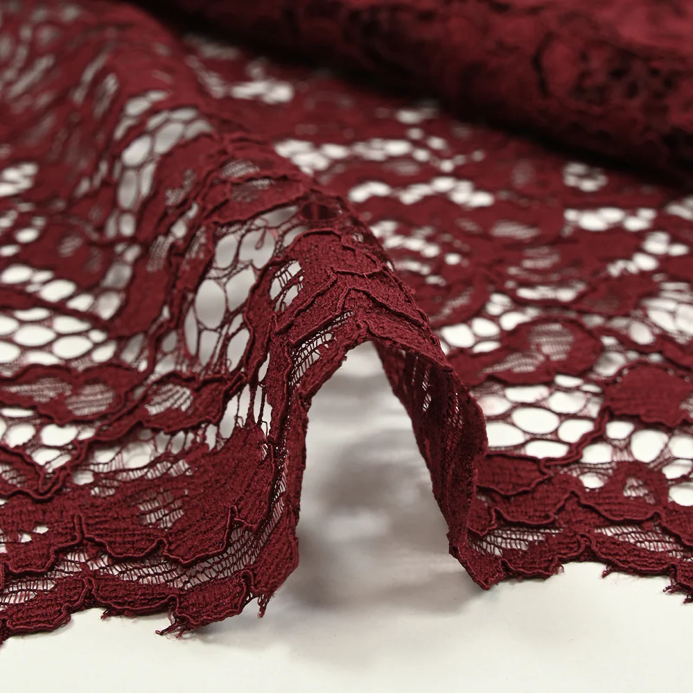 Dentelle festonnée Maud bordeaux - Image 8