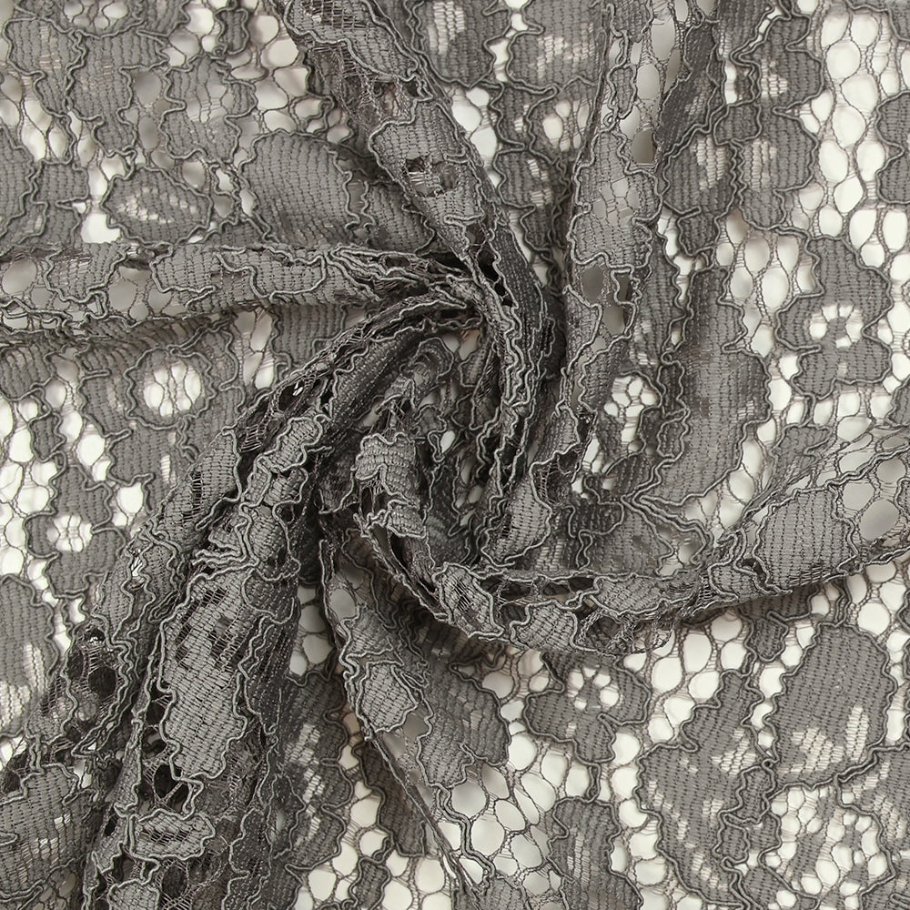 Dentelle festonnée Maud gris - Image 2