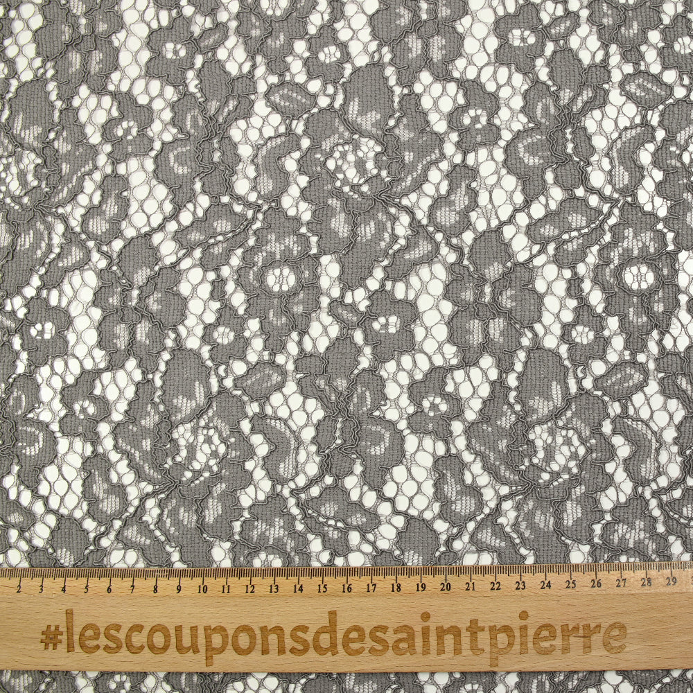 Dentelle festonnée Maud gris - Image 3