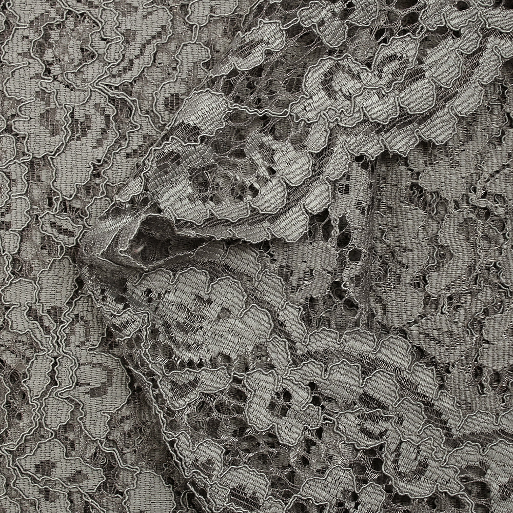Dentelle festonnée Maud gris - Image 7