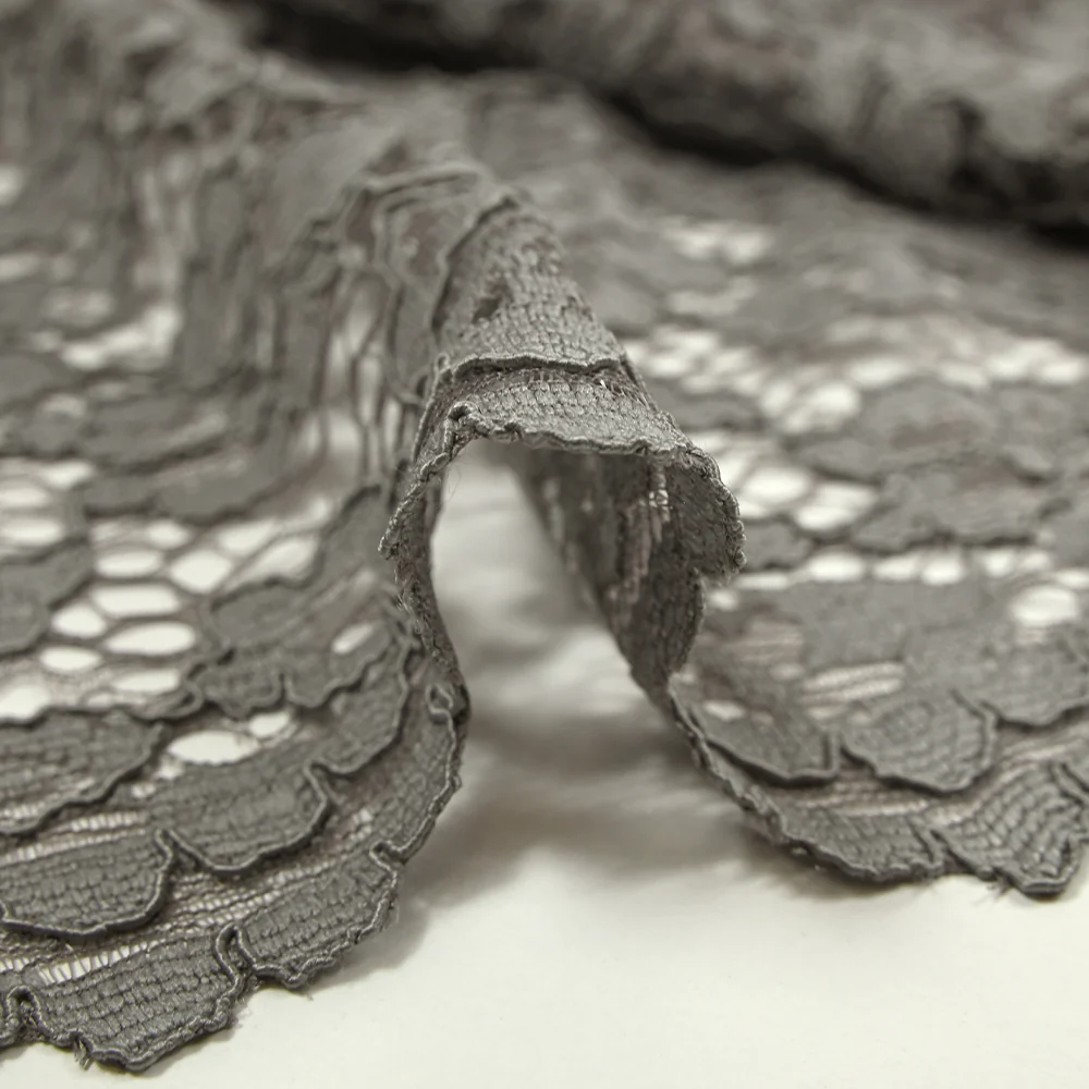 Dentelle festonnée Maud gris - Image 8