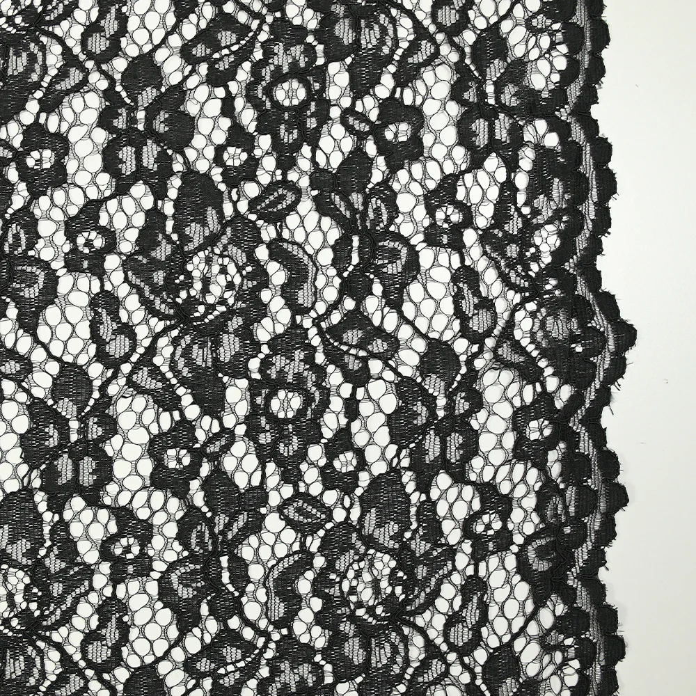 Dentelle festonnée Maud noir
