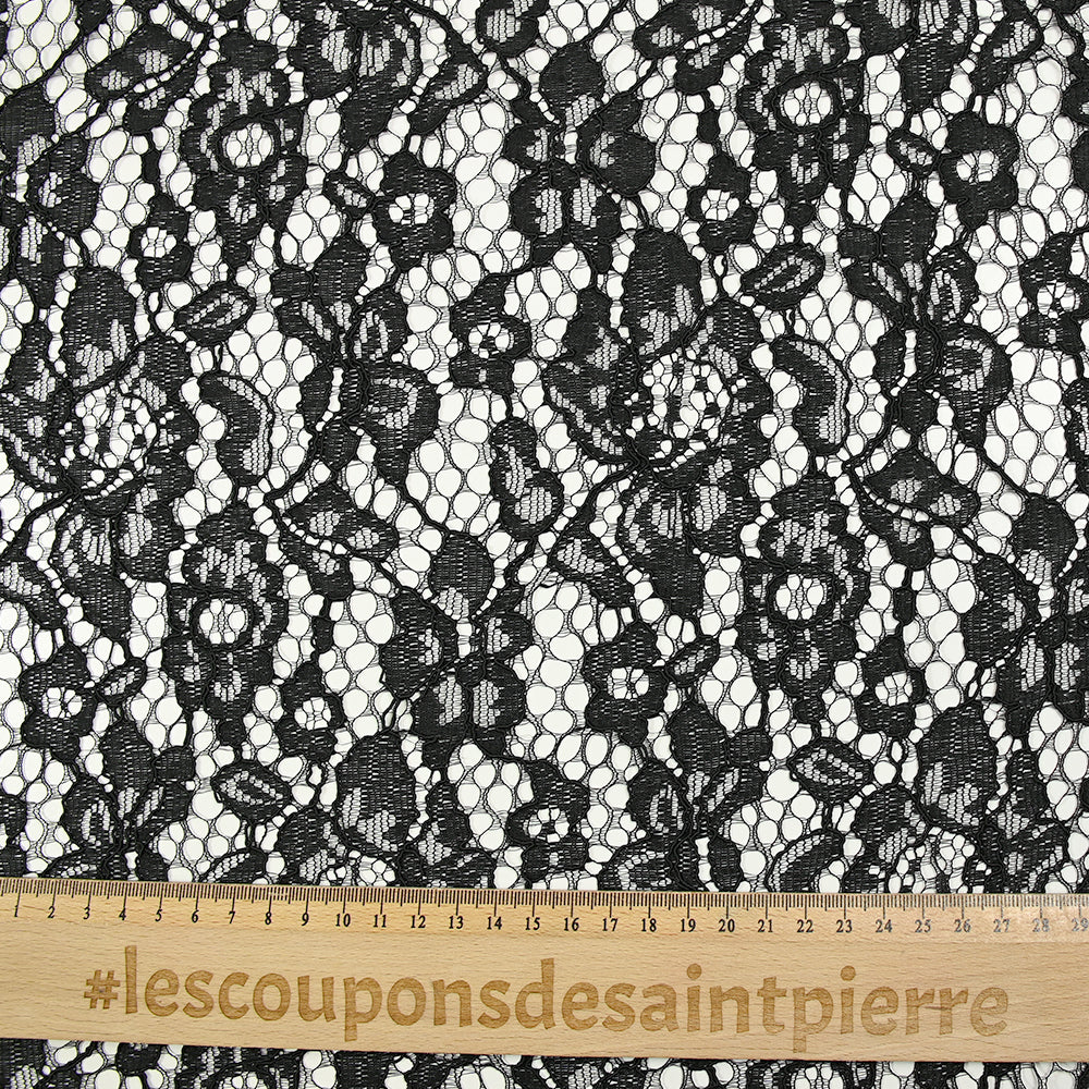 Dentelle festonnée Maud noir - Image 3
