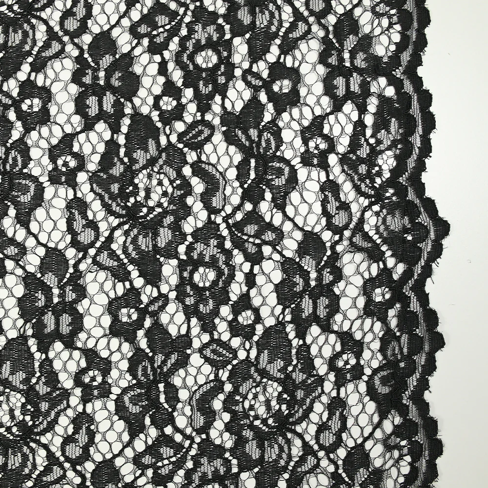 Dentelle festonnée Maud noir - Image 4
