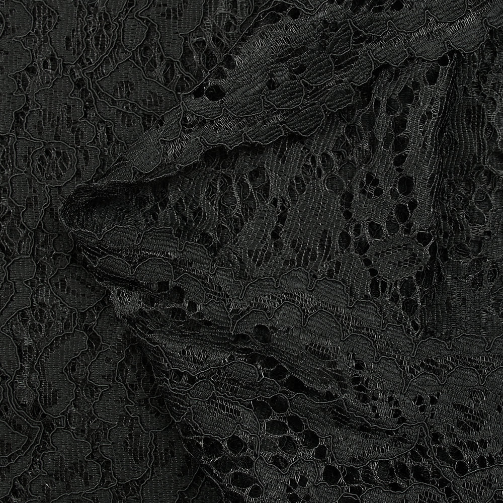 Dentelle festonnée Maud noir - Image 7