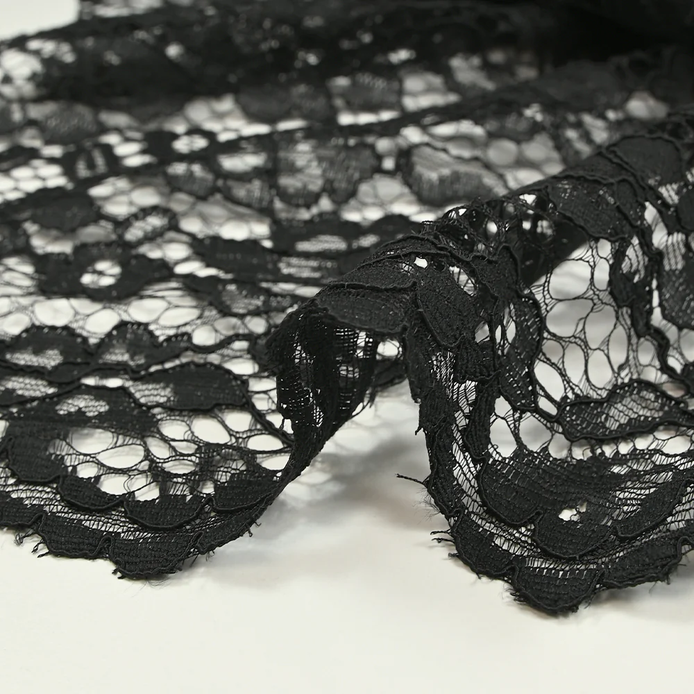 Dentelle festonnée Maud noir - Image 8