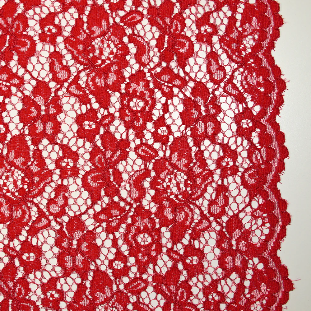 Dentelle festonnée Maud rouge