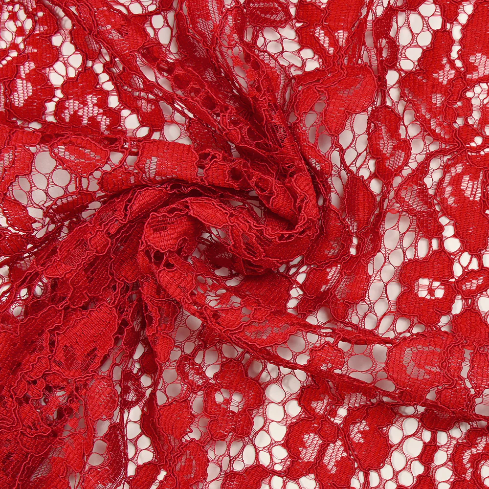 Dentelle festonnée Maud rouge - Image 2