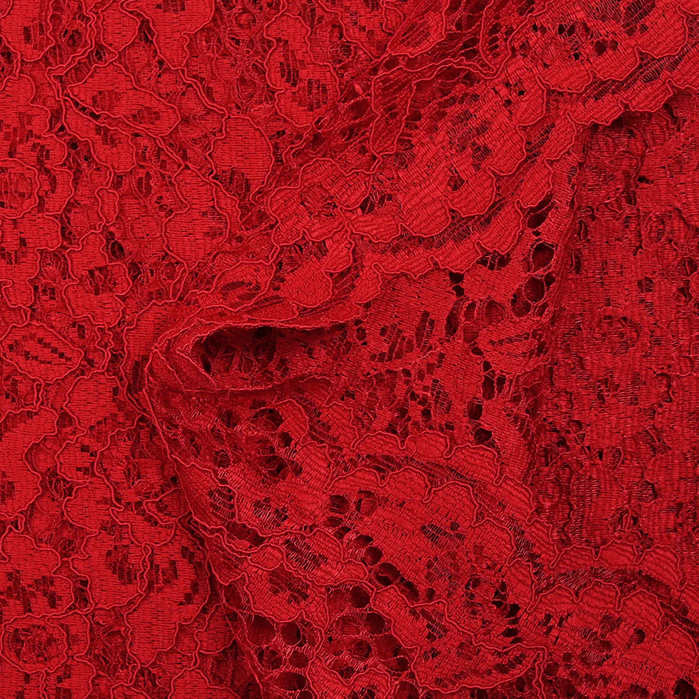 Dentelle festonnée Maud rouge - Image 7