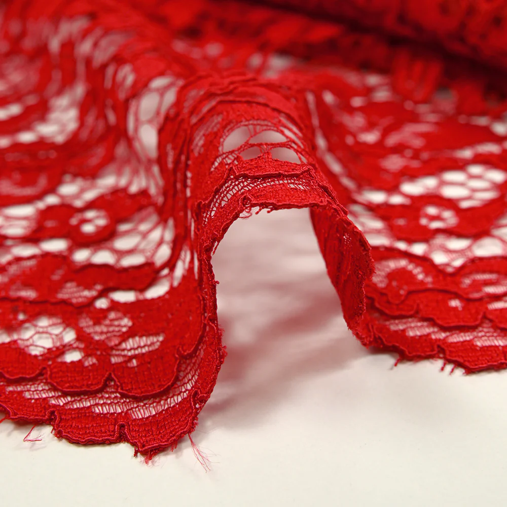 Dentelle festonnée Maud rouge - Image 8