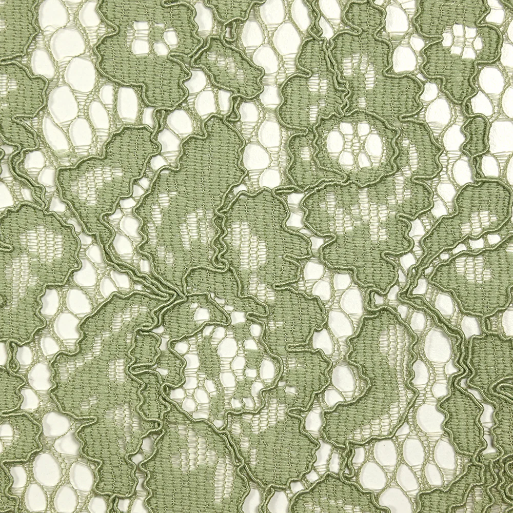 Dentelle festonnée Maud vert sauge - Image 5