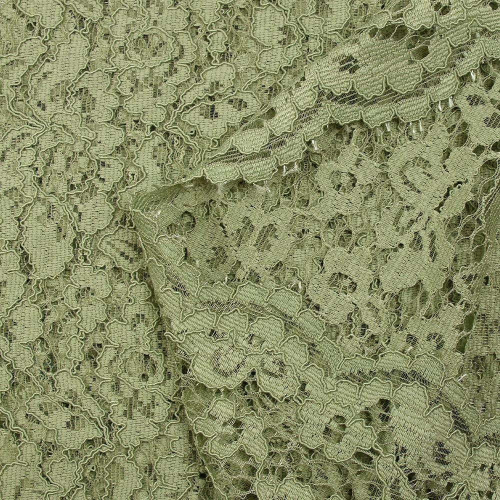 Dentelle festonnée Maud vert sauge - Image 7