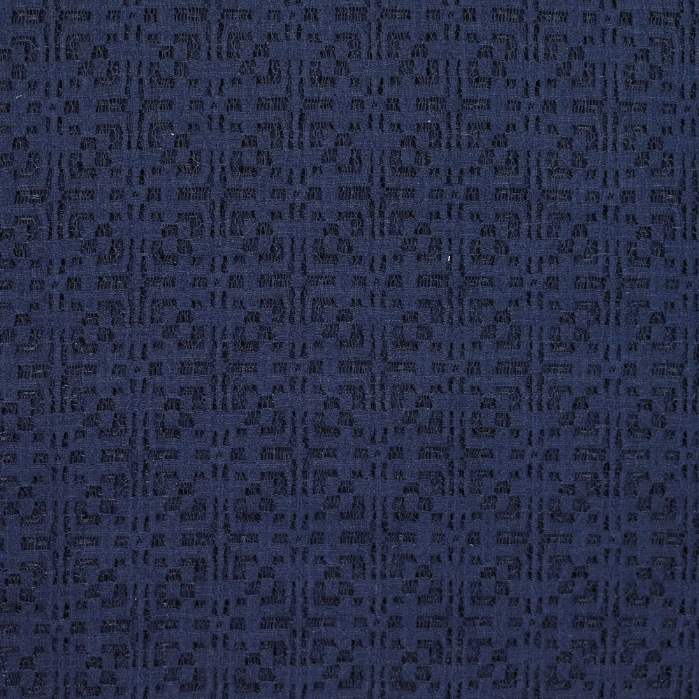 Dentelle polycoton Mariela bleu marine - Image 3