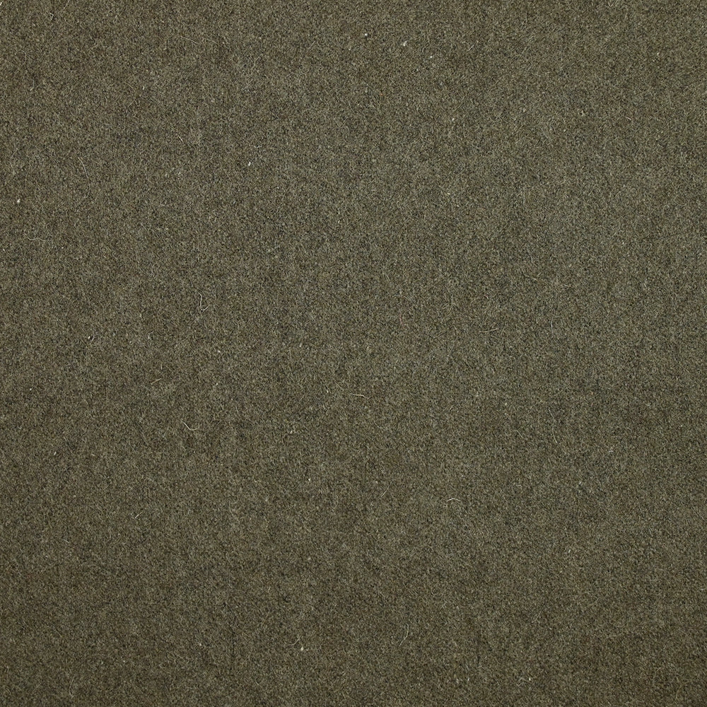 Drap de laine mélangée chiné vert militaire - Image 3