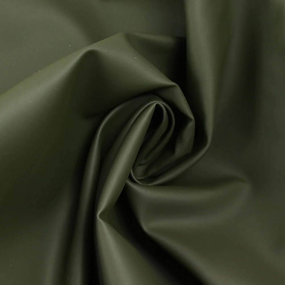 Gabardine de coton imperméable kaki - Image 2
