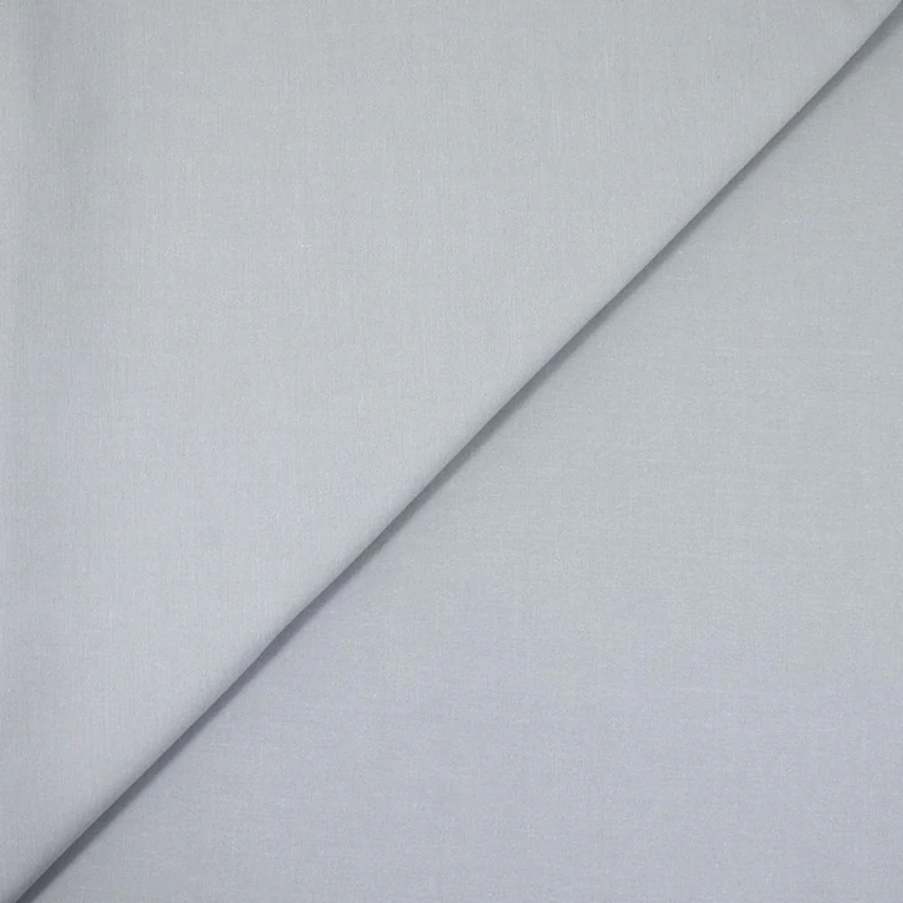 Gabardine polycoton sergé gris clair