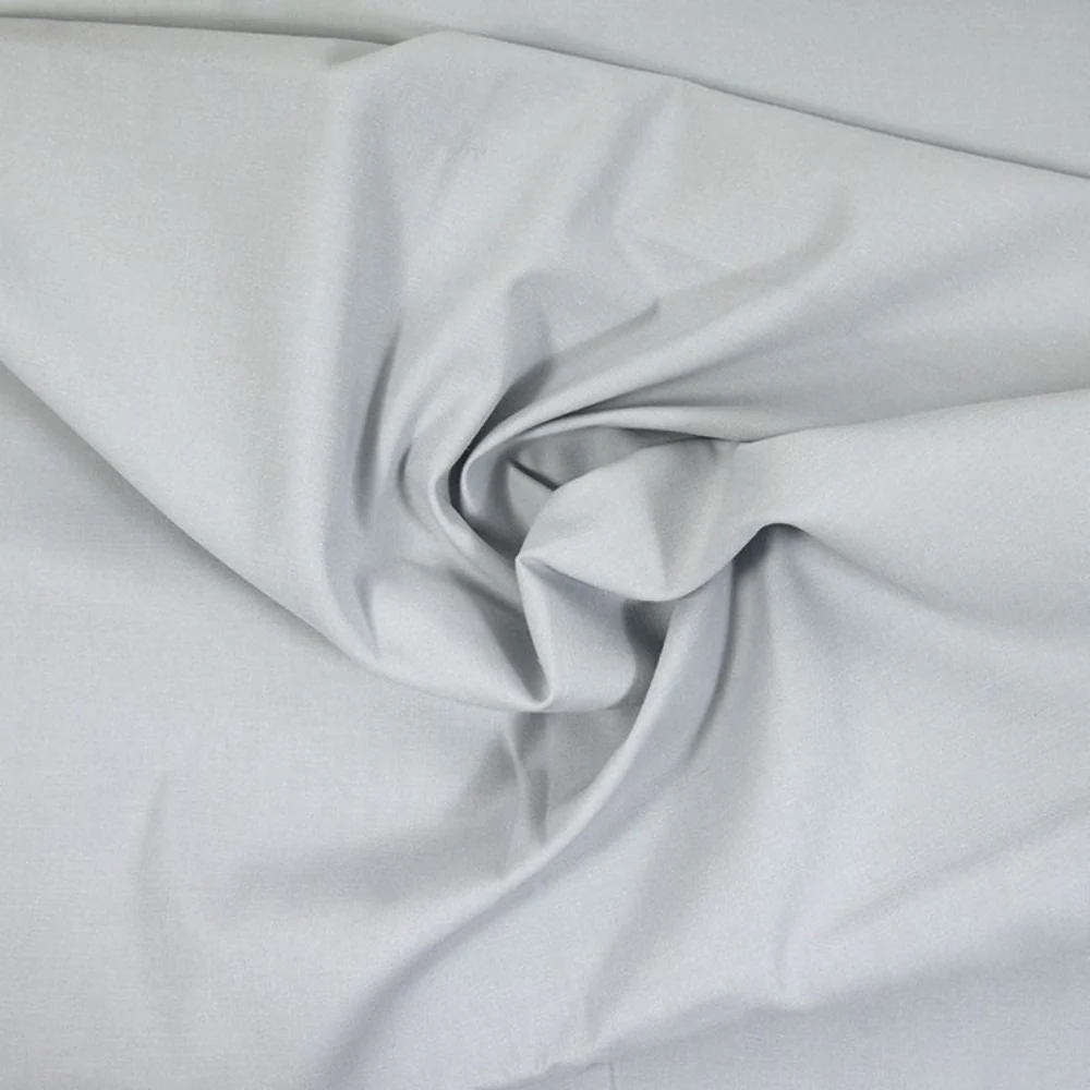 Gabardine polycoton sergé gris clair - Image 2