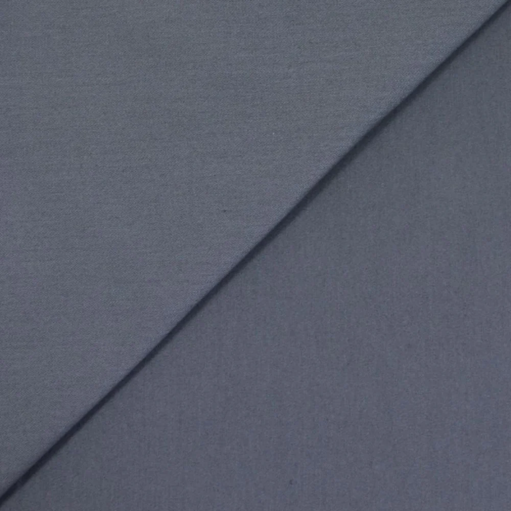 Gabardine polycoton sergé gris foncé