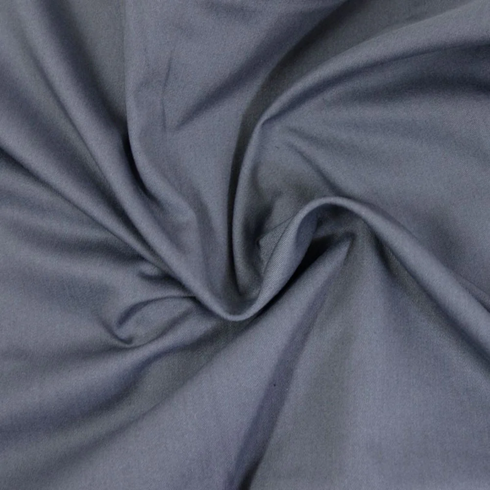Gabardine polycoton sergé gris foncé - Image 2