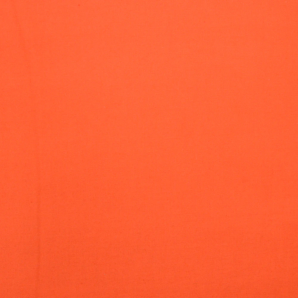 Gabardine polycoton sergé orange fluo - Image 3