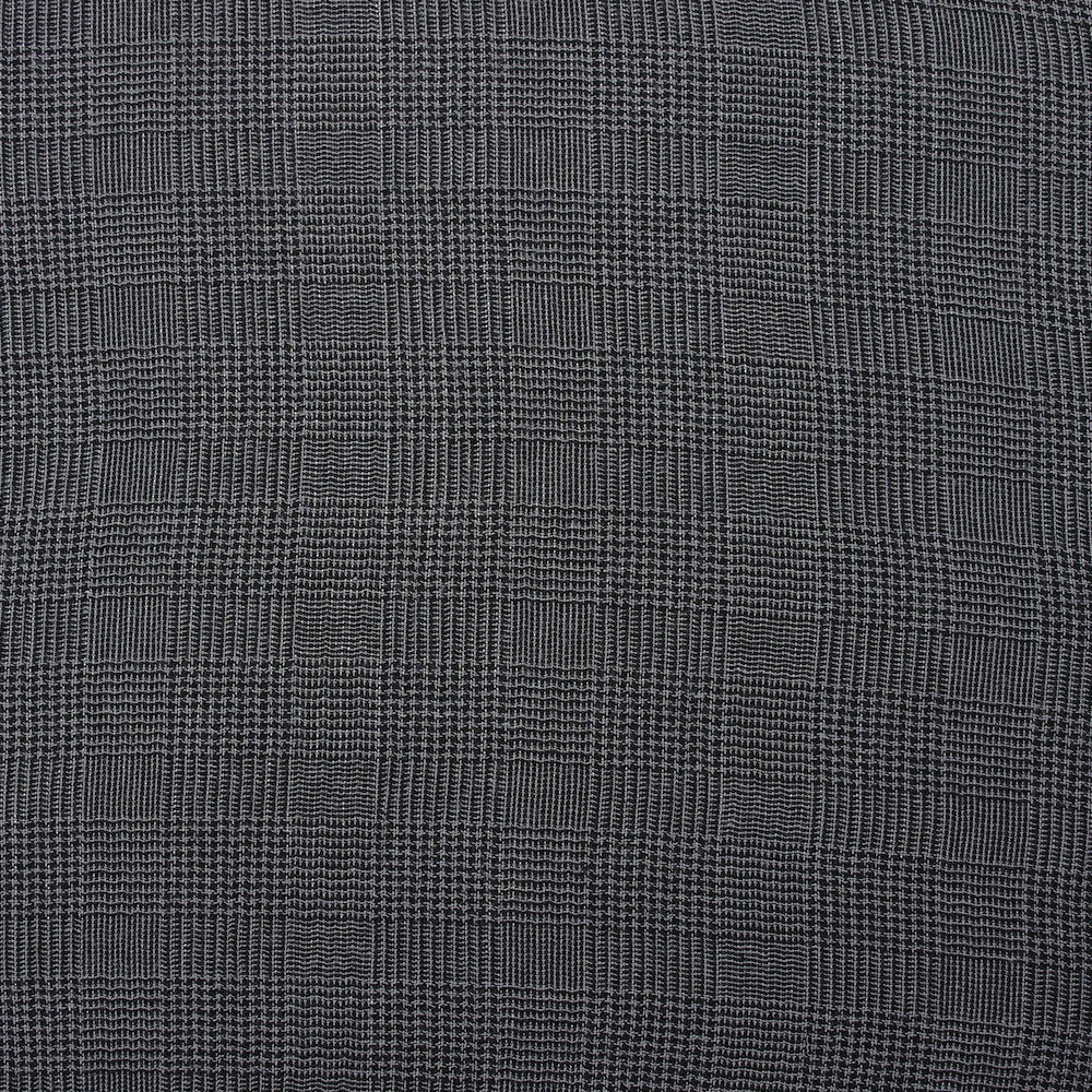 Gaze de polyester Prince-de-Galles gris et noir - Image 4