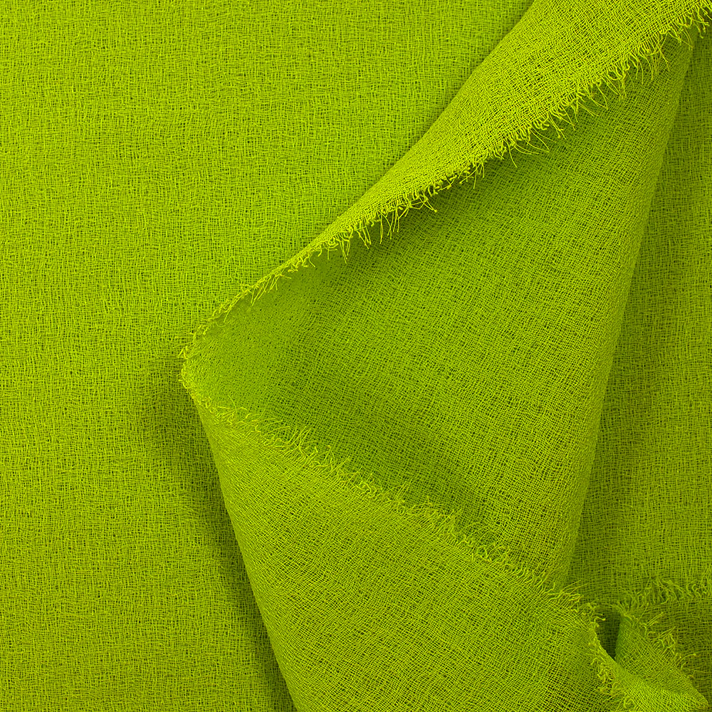 Gaze de polyester unie citron vert - Image 6