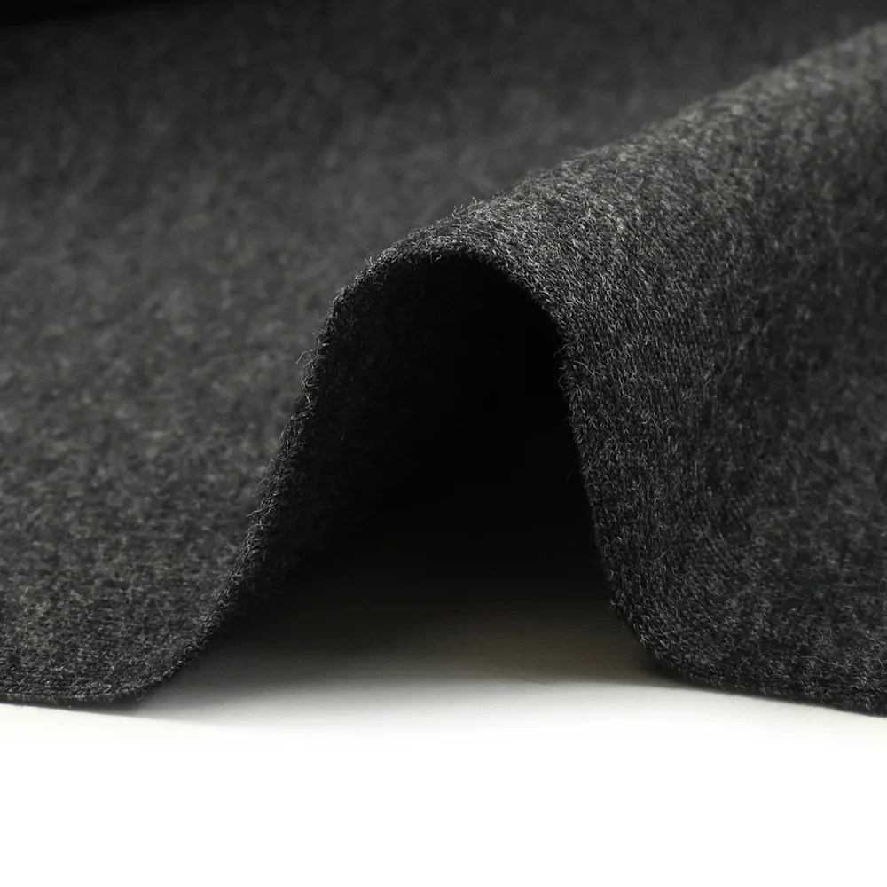 Jersey coton Bio anthracite chiné - Image 5