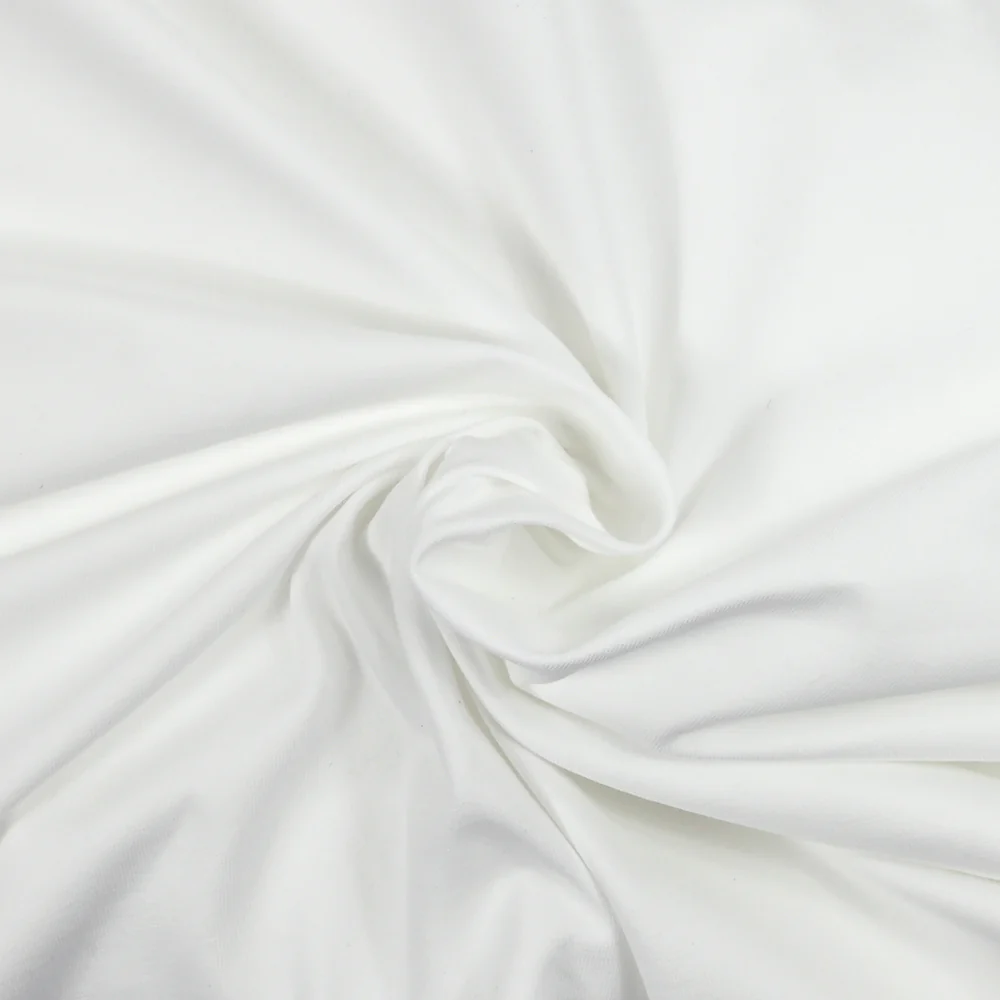 Jersey coton Bio blanc - Image 2