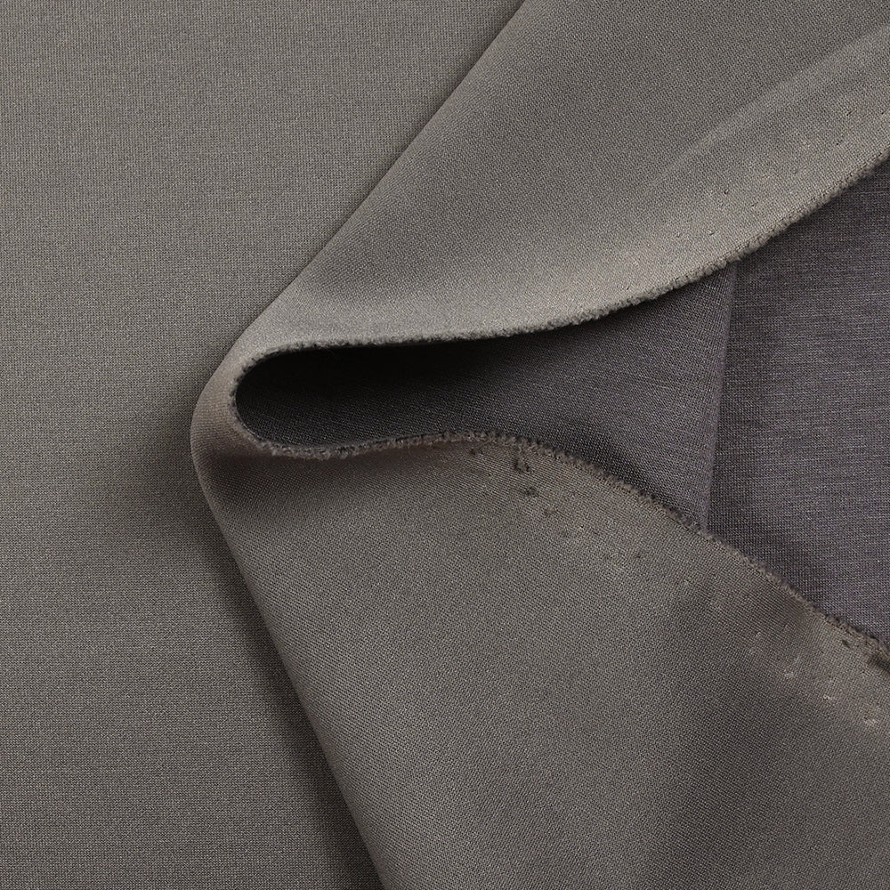 Jersey de polyviscose lourd double-face gris souris - Image 3
