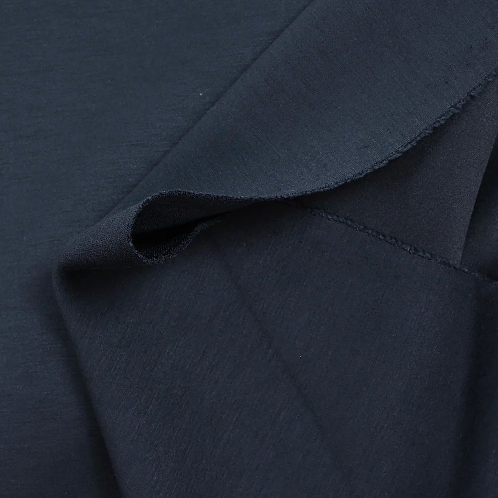 Jersey de polyviscose lourd double-face marine - Image 3