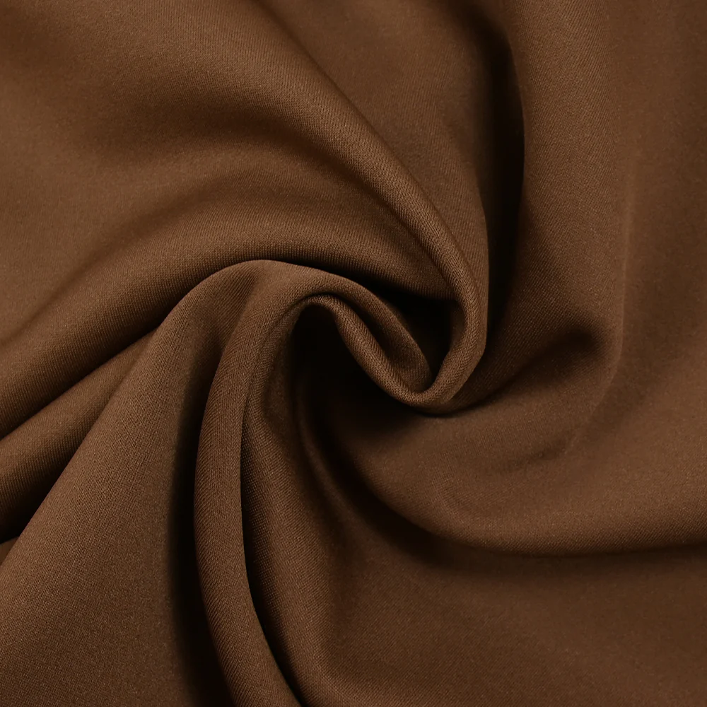 Jersey de polyviscose lourd double-face noisette - Image 2