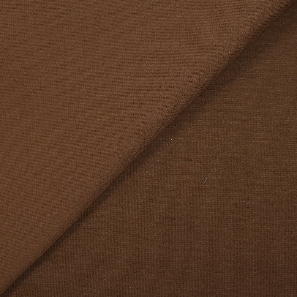Jersey de polyviscose lourd double-face noisette - Image 3