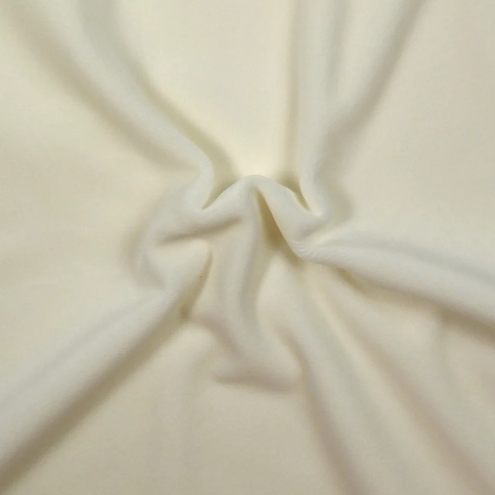 Jersey de velours tout doux blanc cassé - Image 3