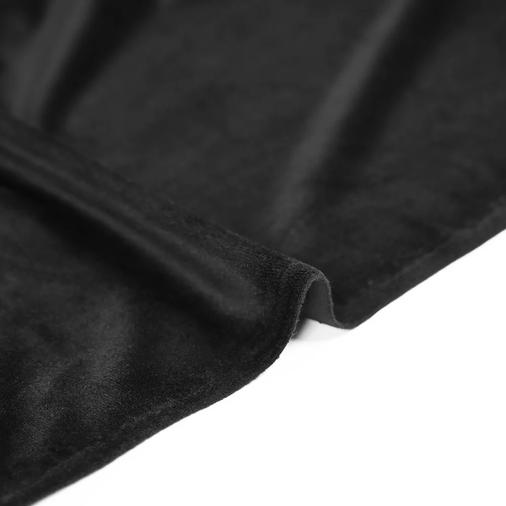 Jersey de velours tout doux noir - Image 4