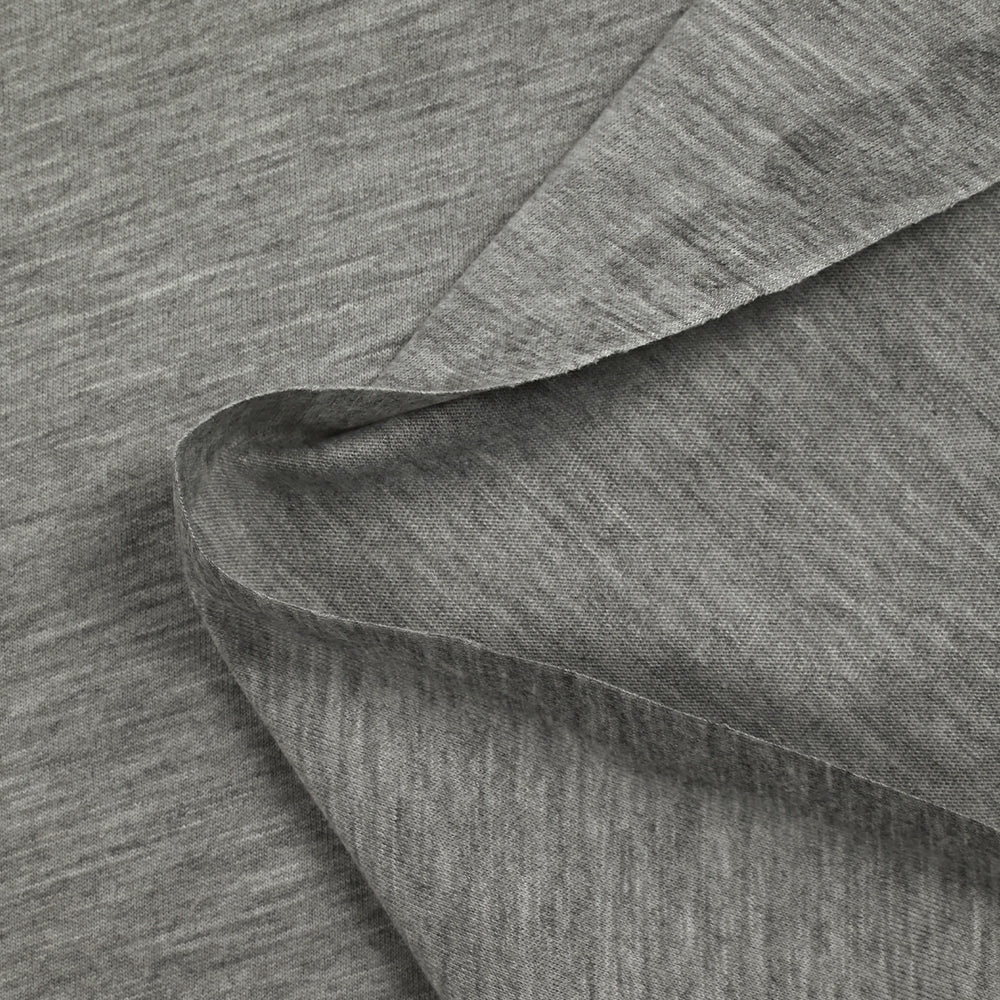 Jersey de viscose gris chiné - Image 4