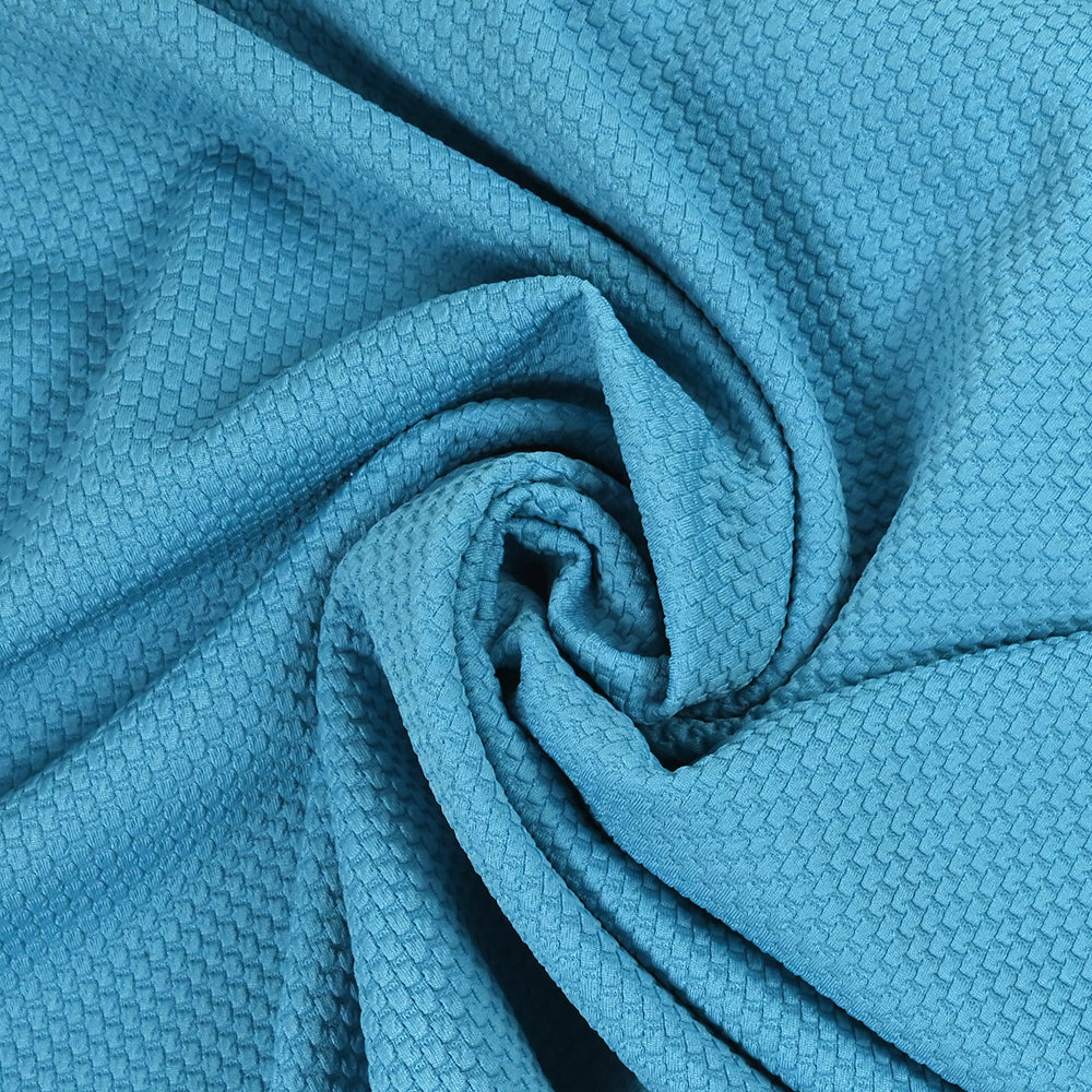 Jersey nid d'abeille bleu azur - Image 2