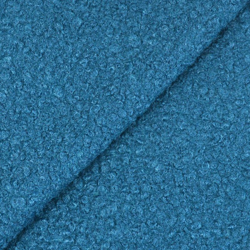 Lainage bouclette bleu pétrole