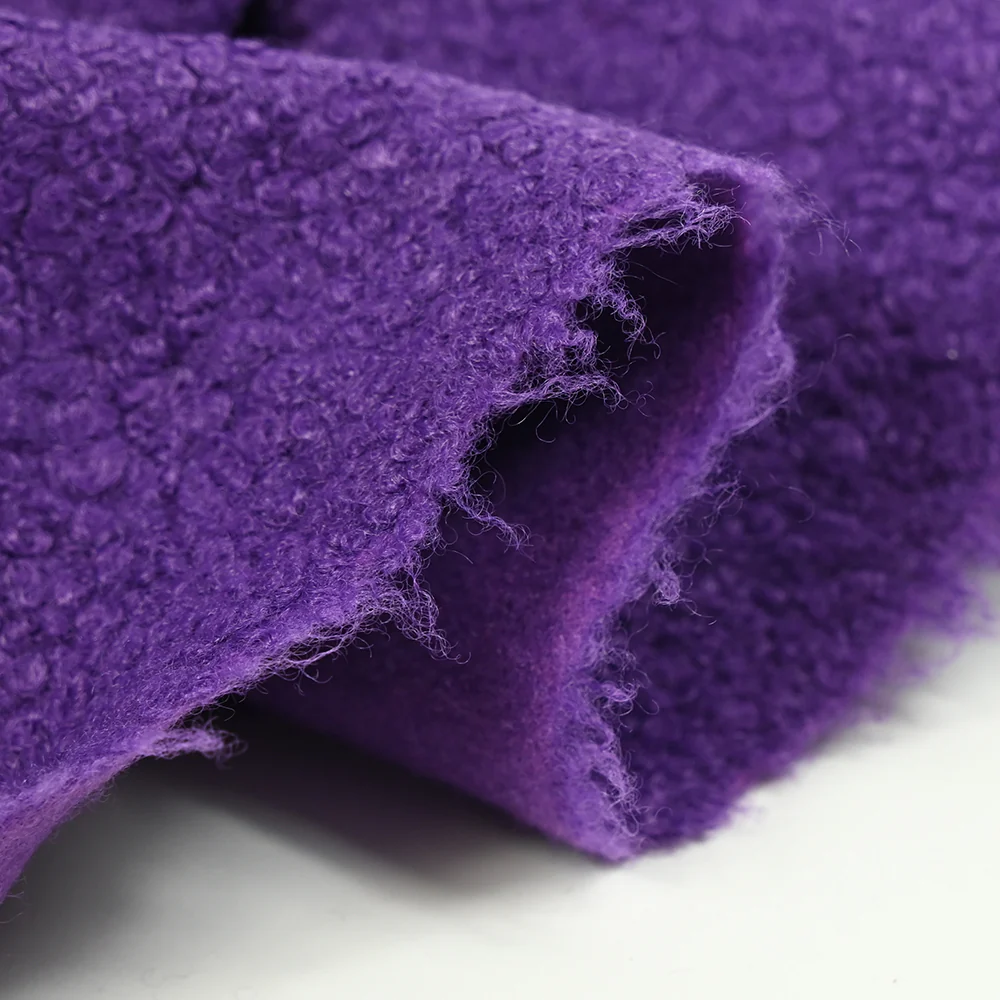 Lainage bouclette mauve - Image 5