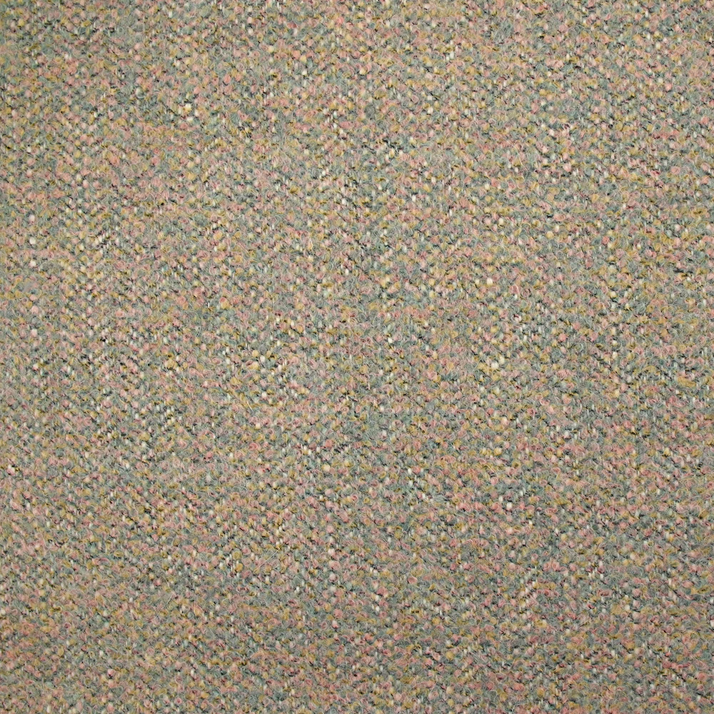 Laine mélangée bouclette pastel fond chevron écru et noir - Image 4