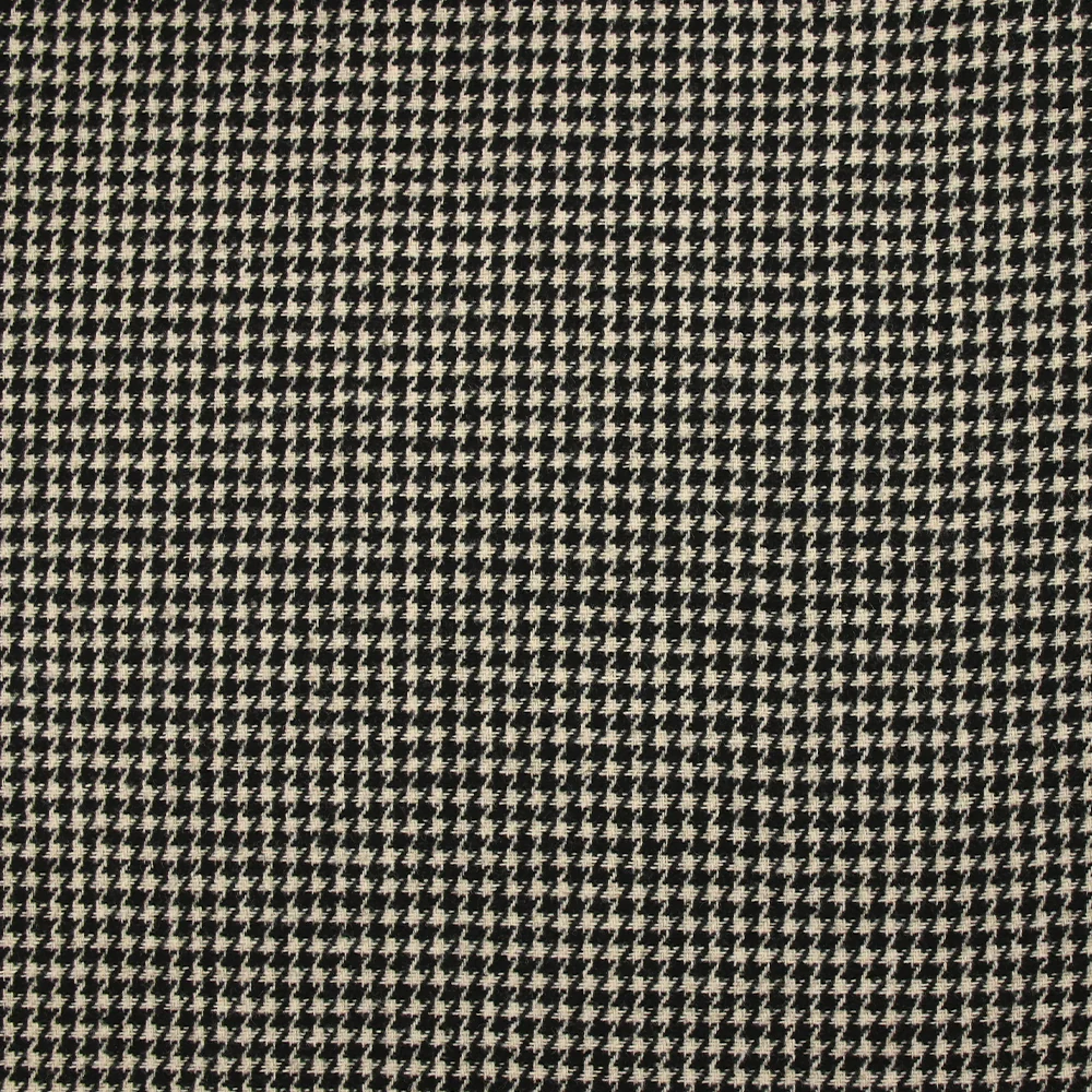 Laine mélangée double-face prince-de-galles noir et blanc cassé - Image 7