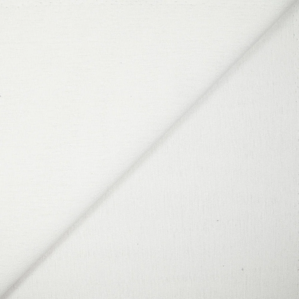 Lin viscose uni blanc