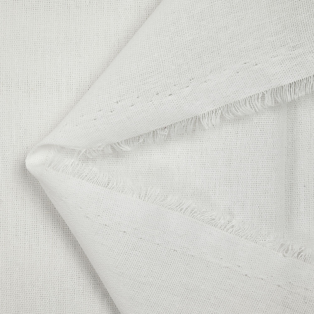 Lin viscose uni blanc - Image 3