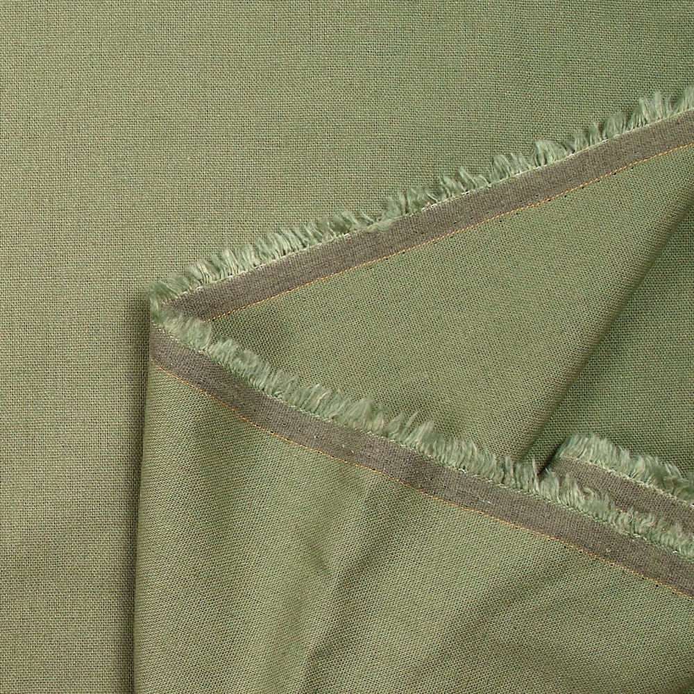 Lin viscose vert militaire - Image 4