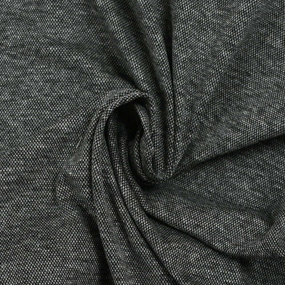 Maille coton Fabio fond noir - Image 2