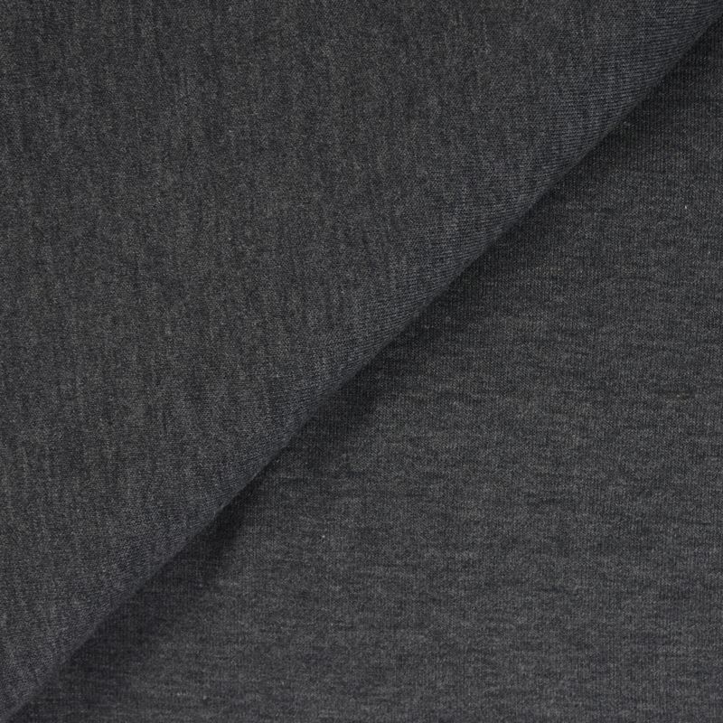 Maille polyviscose fine gris foncé