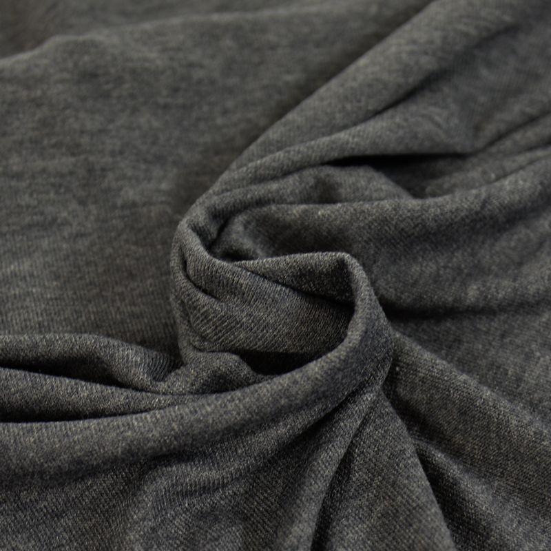 Maille polyviscose fine gris foncé - Image 2