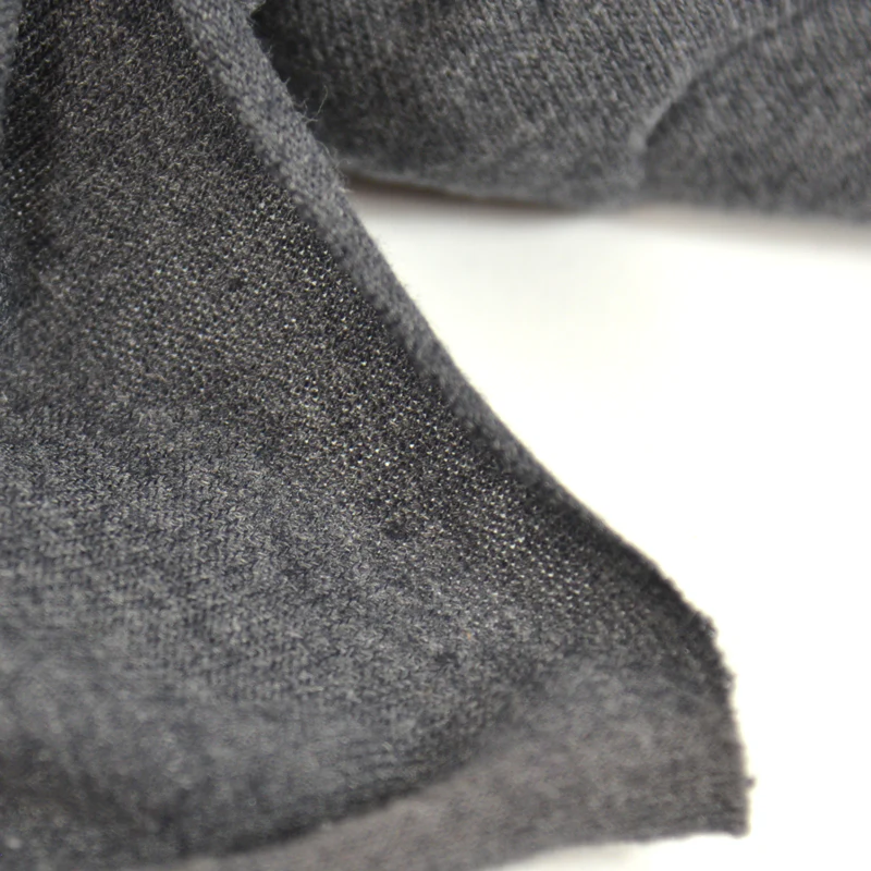 Maille polyviscose fine gris foncé - Image 5