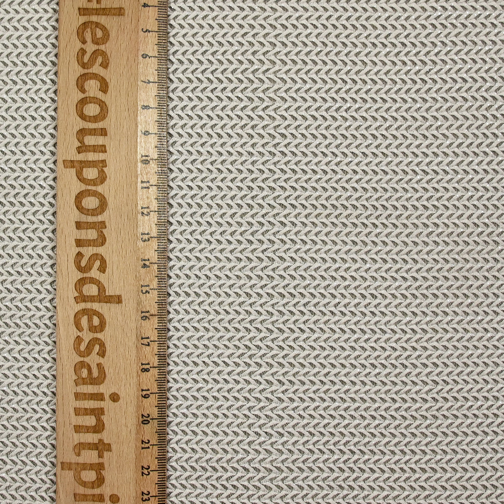 Maille résille tressée polyester gris argenté - Image 3