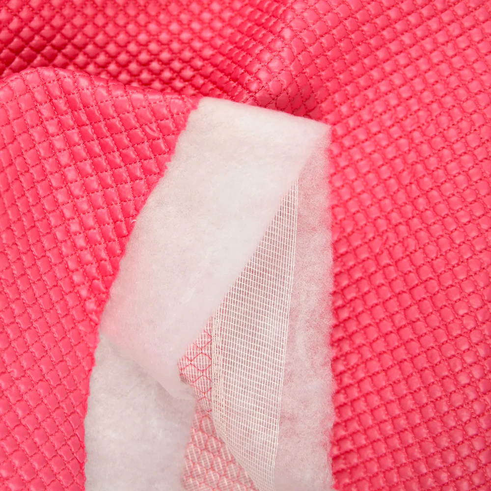 Matelassé à carreaux rose - Image 4